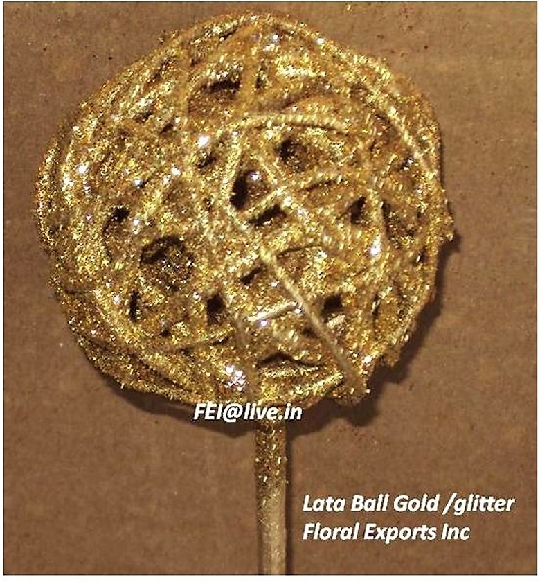 LATA BALL GOLD & GOLD GLITTER