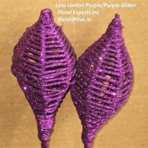 LATA LANTON PRPLE WITH PURPLE GLITTER
